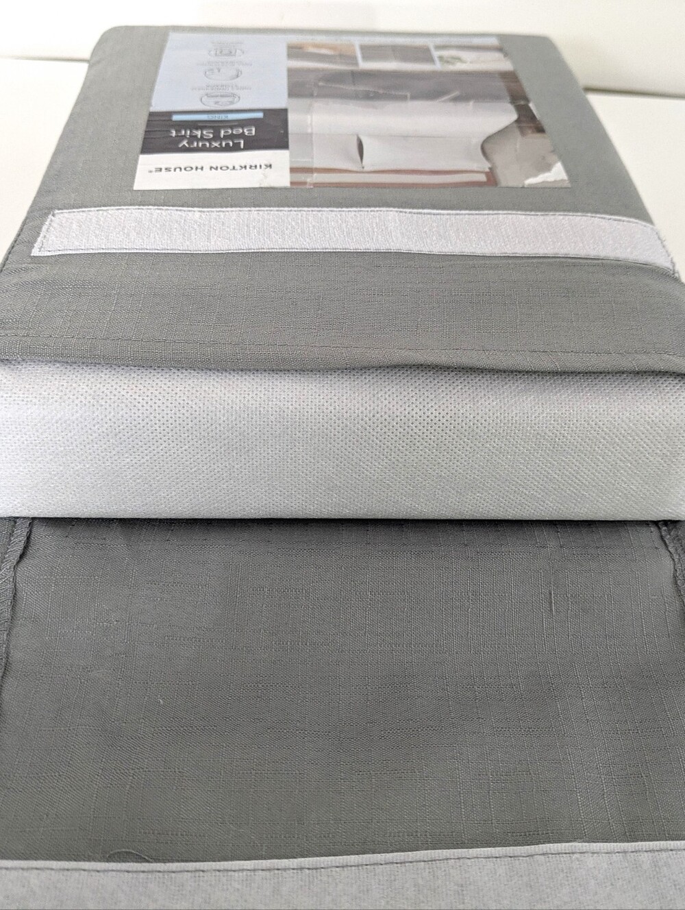 NEW Kirkton House Grey King Bed Skirt / Luxury Bedskirt - Picture 5 of 5